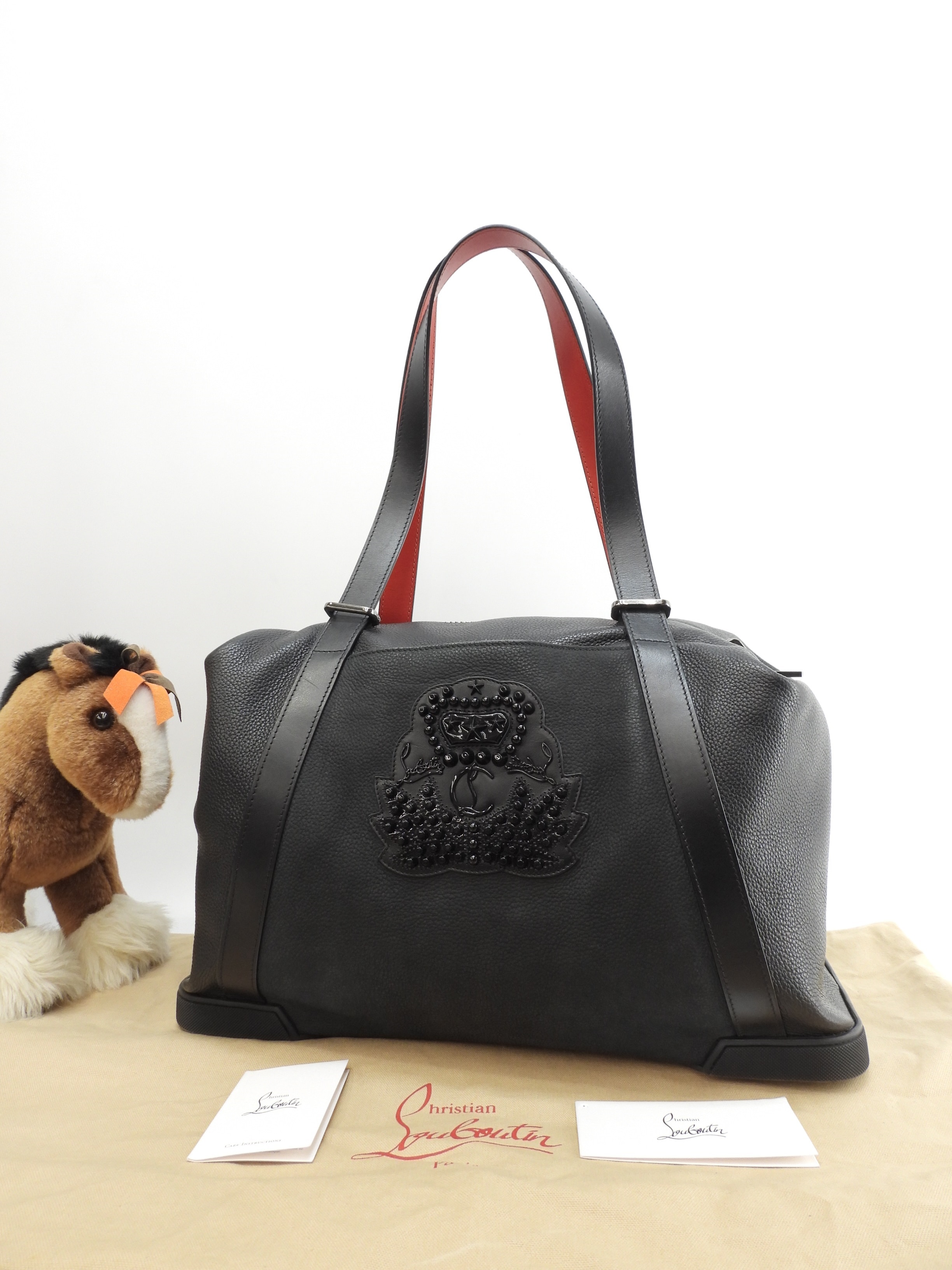 トートバッグ バッグデイモン レザー黒 メンズショルダー@ 1