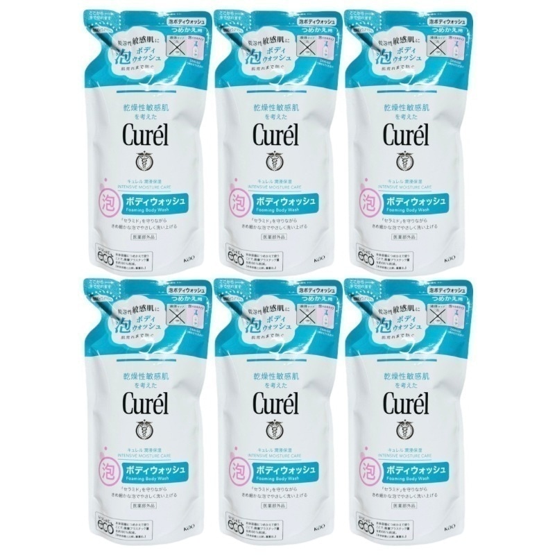 キュ レル 泡ボディウォッシュ つめかえ用 380ml 6個セット