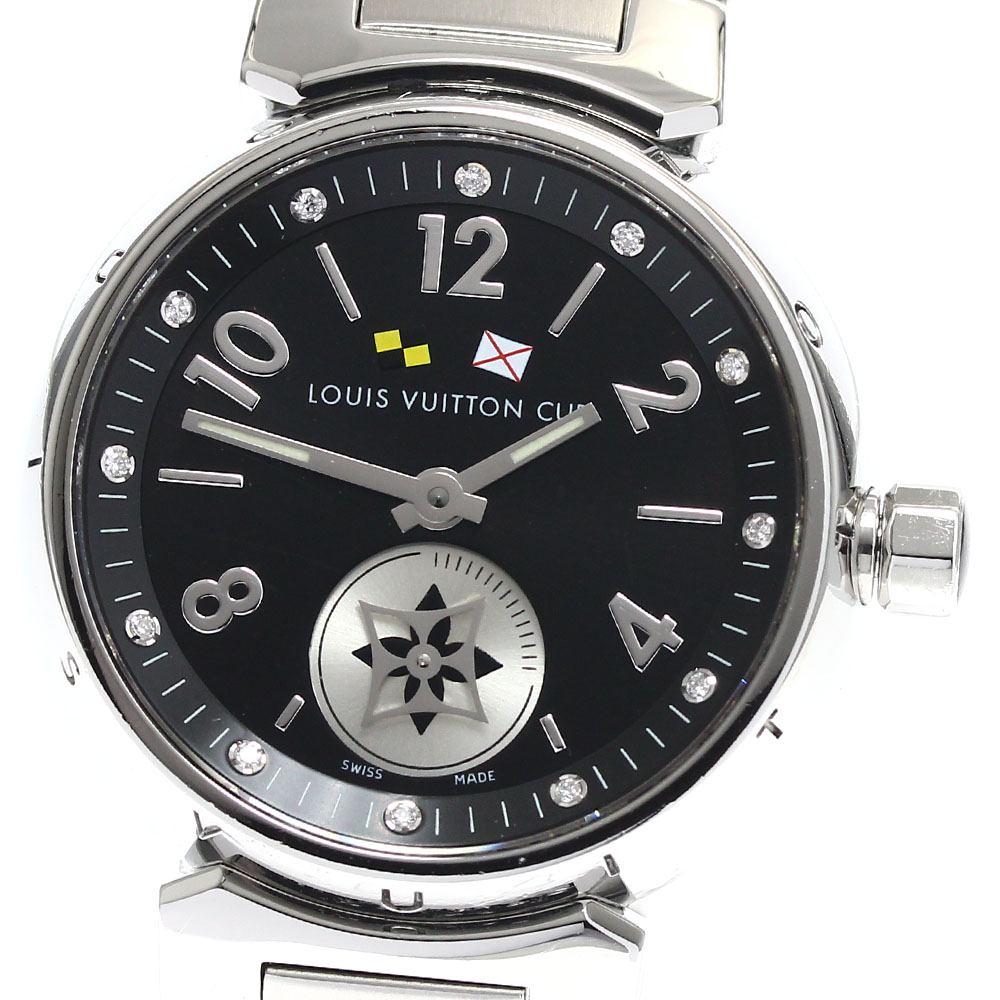 ルイ・ヴィトン LOUIS VUITTON Q12M1 タンブール ラブリーカップ 12Pダイヤ クォーツ レディース _890707【中古】