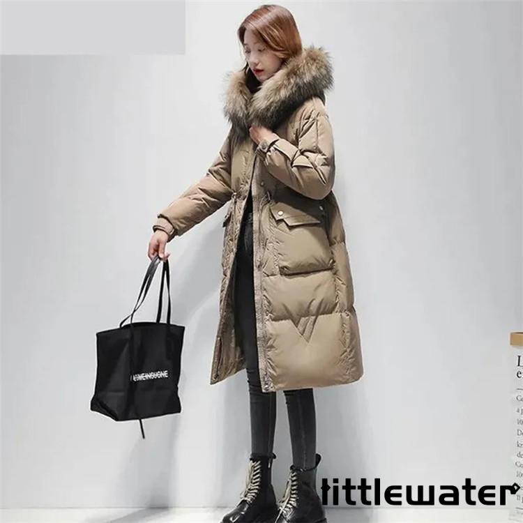 ダウン(90%) 秋冬　ロングダウンコート レディース ダウンコート ロング フード付き　 レディース ダウンジャケット ロングコート アウター ダウン 軽量