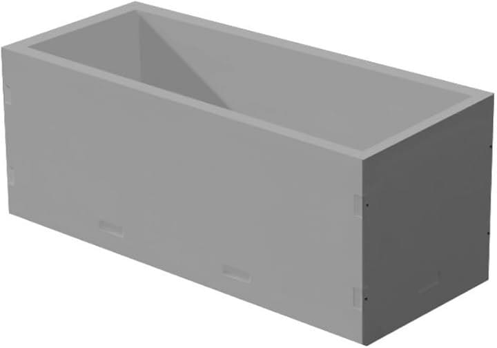 プランター スクエアプランター 長さ80x幅24x高さ24cm 組み立て簡単 ガーデニング 屋外 室内(グレー, 80x24x24CM) 8,330円