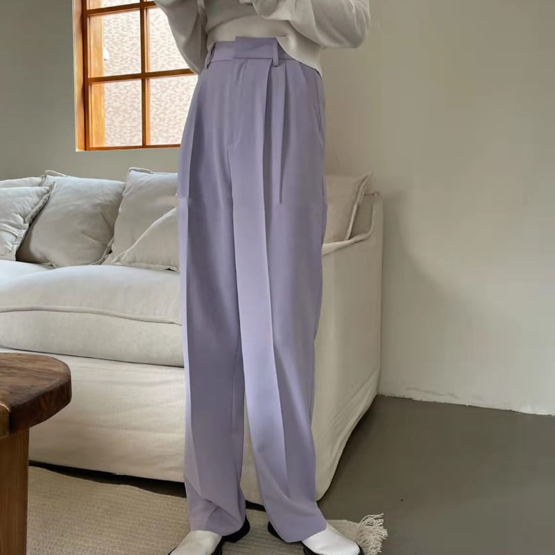 5color レディース ボトムス パンツ パープル ブラック ホワイト グリーン カーキ