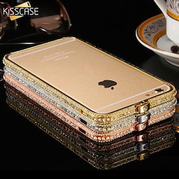 iPhone アイフォン 6 plus case glitterアルミニウムケース 光沢あり ラインストーン バンパーiPhone アイフォン 6 6s metal diamond mobile