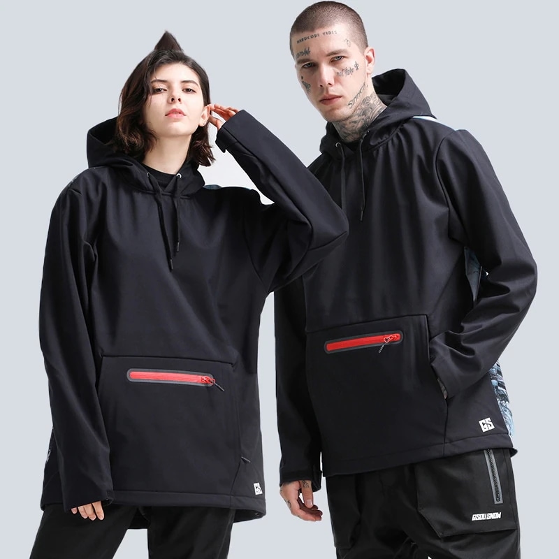 【急速出荷!】スノーボード ウェア プルオーバー パーカー 単品 ロング丈 メンズ レディース スノーウェア スノボ スキーウェア 防風防水防雪防寒保温通気 耐摩擦 韓国 Snowboardwear