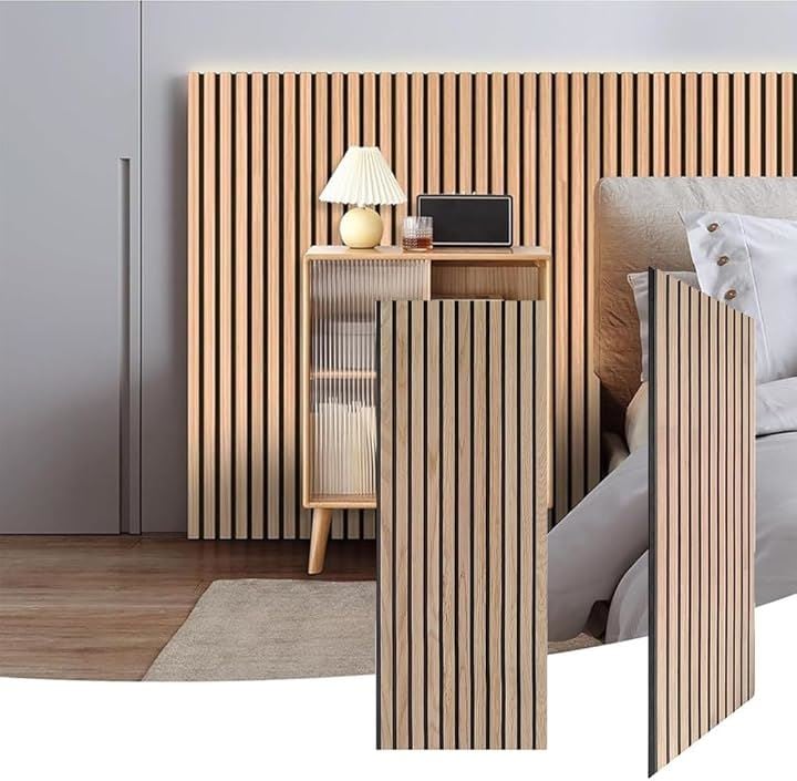 吸音パネル 防音パネル 2枚セット 防音シート 吸音材 吸音ボード 天然木 壁に貼る ウッドパネル ウォールパネル ヘッドボード インテリア 内装 DIY おしゃれ 吸音防音(ベージュ)