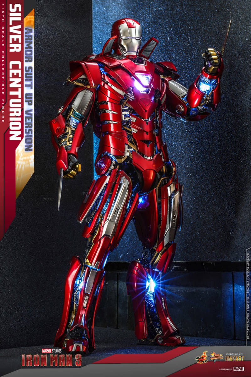 新品未開封 HOTTOYS １／６ MMS618D43 Silver Centurion アーマー・スーツアップ版 フィギュア