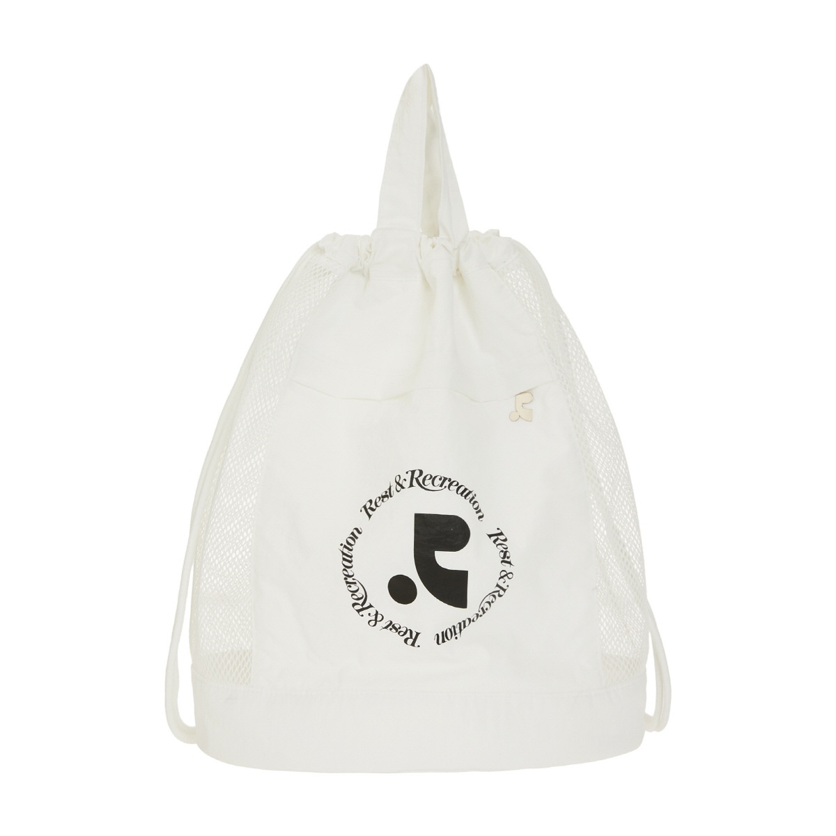 【REST & RECREATION】 LOGO MESH BACKPACK : WHITE
