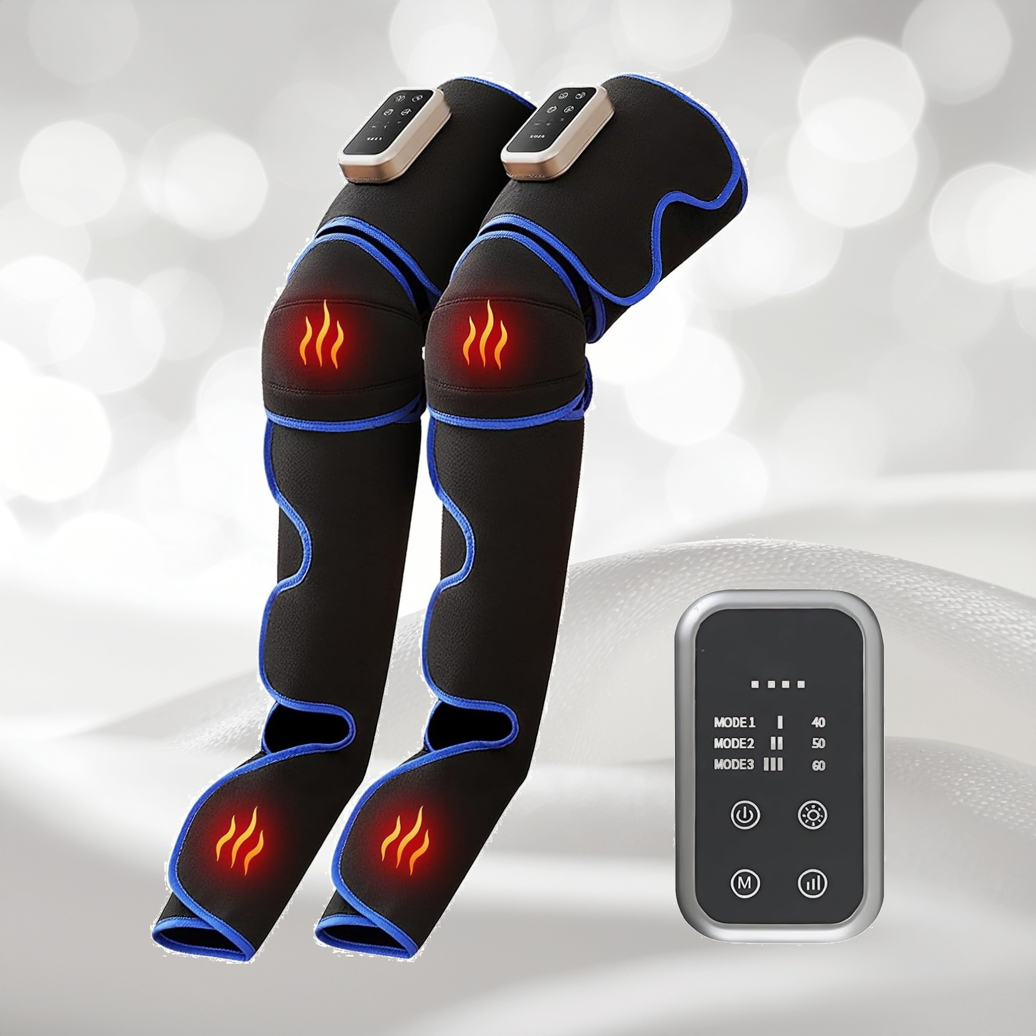 ふくらはぎ ふくらはぎリッラクス 足先から太ももまで全体包み込む 空気圧3モード 3段階強度 3段階足・膝温感 ふくらはぎケア 太もも 足ケア レッグケア コードレス USB充電式 タイマー機能 自動