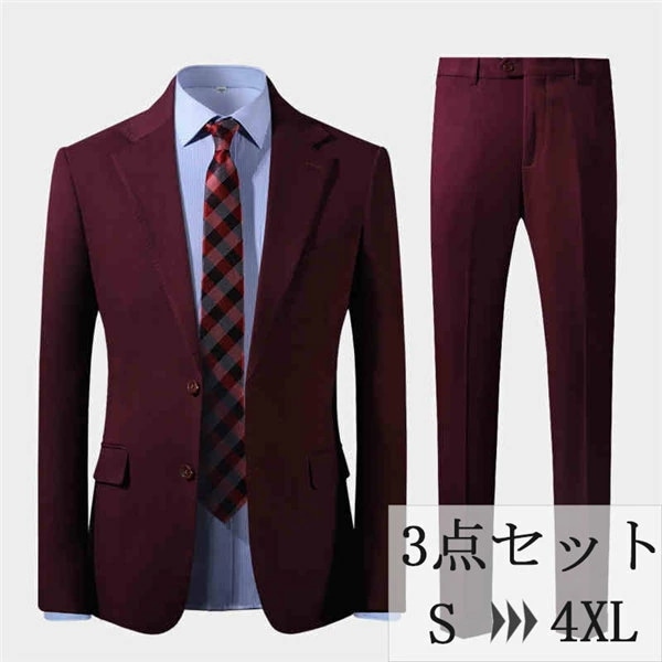 メンズ スリムスーツ ビジネススーツ おしゃれ スリムスーツ オシャレ ダブル 背広 セットアップスーツ パーティー 結婚式 洗える 春夏 秋冬 オールシーズン 大きいサイズk6046zbzbjc