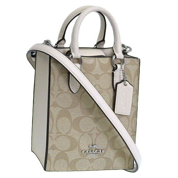 コーチ バッグ レディース ショルダーバッグ 2WAY ハンドバッグ アウトレット ベージュ SIG/NS MIN TOTE CJ494SIGHA COACH