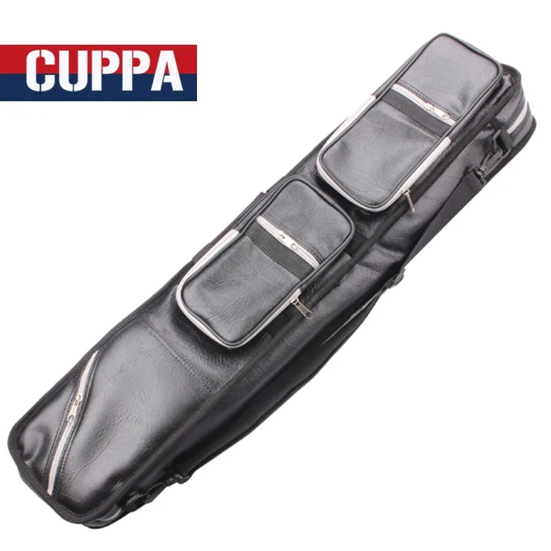 ソフトpuレザーの大容量プールキュー 12穴 1/2 黒いビリヤードアクセサリー 長さ85cm 中国製