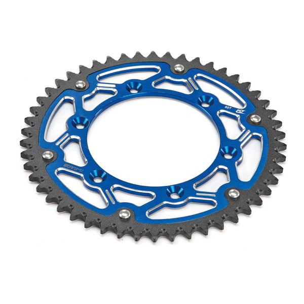 X-RACE リアスプロケット520-50T ブルー KT-38-321-50BL