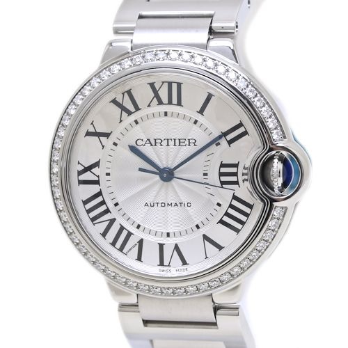 バロンブルー36mm ベゼルダイヤモンド W4BB0017【磨き済】ステンレススチール ボーイズ /40027【中古】【腕時計】