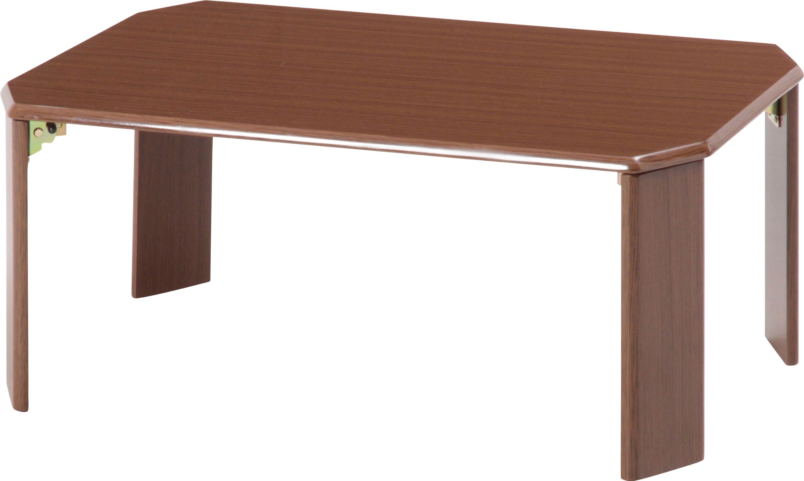 不二貿易 ローテーブル リビングテーブル 幅75×奥行50×高さ32cm ミディアムブラウン 折りたたみ ウッディ 10026