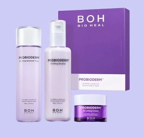 プロバイオダーム 3Dリフティング スキンケア 2点セット (エッセンシャルトナー 150ml + エマルジョン 150ml + リフティングクリーム 15ml)/人気 韓国 コスメ