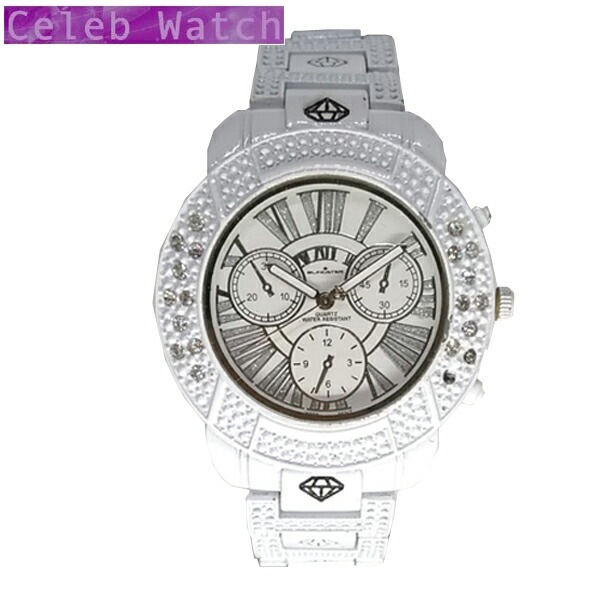 BRING STAR 腕時計 ジルコニア カスタム ウォッチ ホワイト メンズ 時計 ラグジュアリー スタイル ブランド ファッション セレブ ウォッチ メンズウォッチ セレカジ レディース アクセサ
