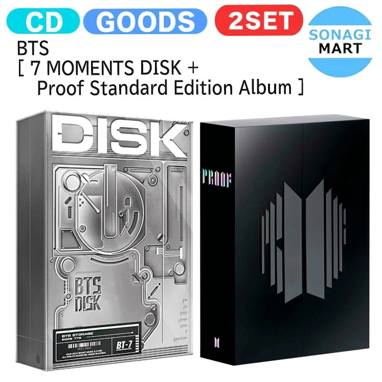 国内発送 [当店限定特典付] BTS [ 7 MOMENTS DISK + Proof Standard Edition Album ] 2種セット / 公式グッズ / 予約商品