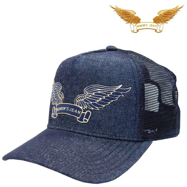 ロビンズジーン キャップ ROBIN S JEAN メンズ レディース ウィング エンブレム デニム スナップバックキャップ ロビンジーンズ safari サファリ LEON レオン オーシャンズ 掲