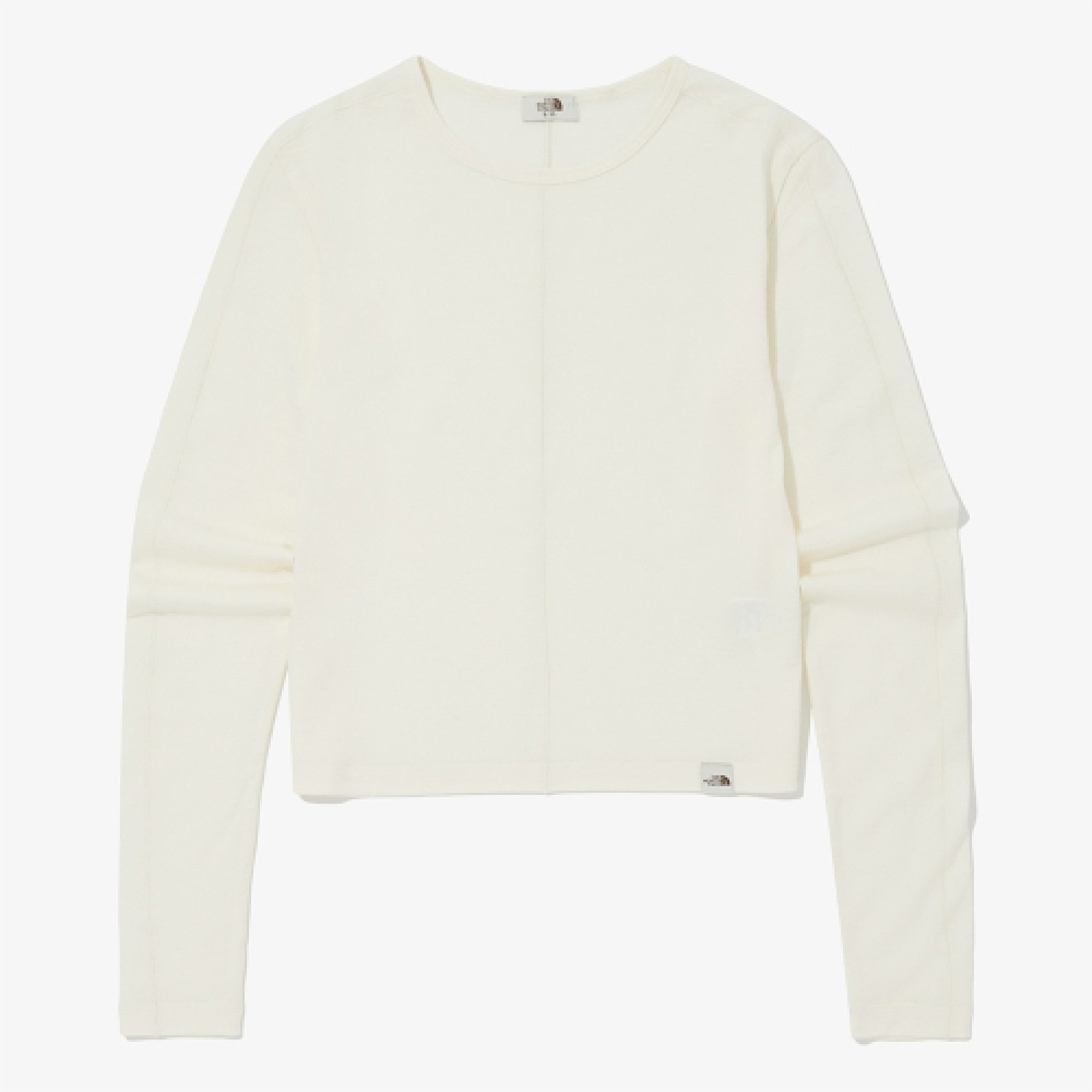 ザ・ノース・フェイス NT7TQ30J ホワイトレーベル女性用ベルーカウールクロップロングスリーブラウンドTシャツ 8,796円