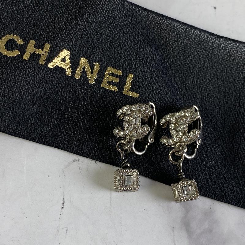 【最終処分SALE】CHANEL シャネル ココマーク イヤリング シルバー A-5599