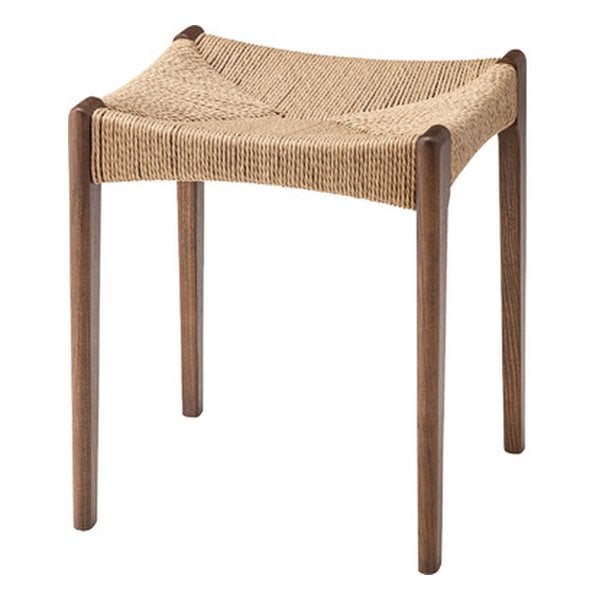 ペーパーコードスツール ブラウン 幅40×奥行き40×高さ46×座面高45cm ACE-75BR