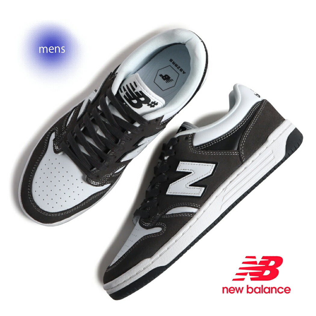 海外限定 NEW BALANCE ニューバランス ヌメリック 480 スニーカー NM480BAB BLACKCEMENT/WHITE ( 日本未発売 ホワイト ブラック 黒 メンズ スケートシューズ