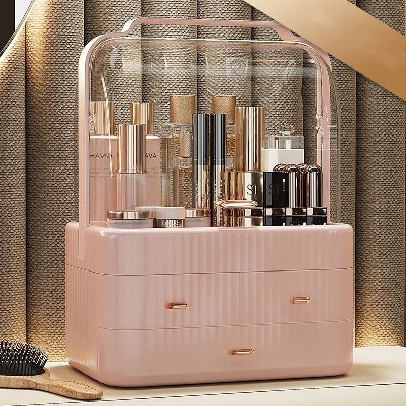 ネットレッド 人気商品 レディース 口紅 スキンケア用品 収納ケース クリア ファッション ピンク ホワイト 収納 ボックス