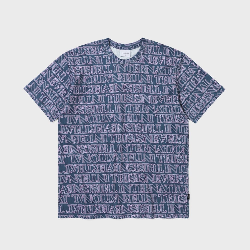 ディス・イズ・ネヴァー・ザットグラスロゴ Tシャツネイビー