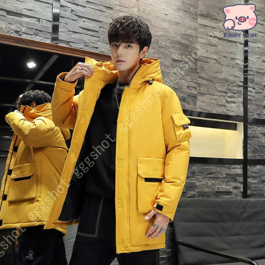 冬の特恵ダウンジャケット メンズ フアーフード付き ダウンコート 冬 ロングジャケット ロングコート 暖かい ハイネック 防風 防寒服 ブルゾン アウトドア 中綿コート