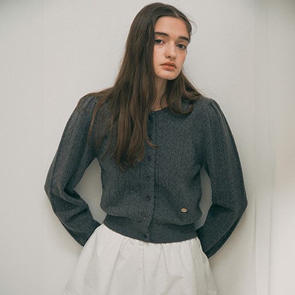 LOGO SKASHI CARDIGAN GRAY 6,413円