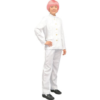 コスプレ 仮装 カラフル学ラン レディース ホワイト 【 コスプレ 衣装 ハロウィン 仮装 コスチューム 制服 学ラン 男装 学生服 女性用 パーティーグッズ 大人用 余興 】 4,690円