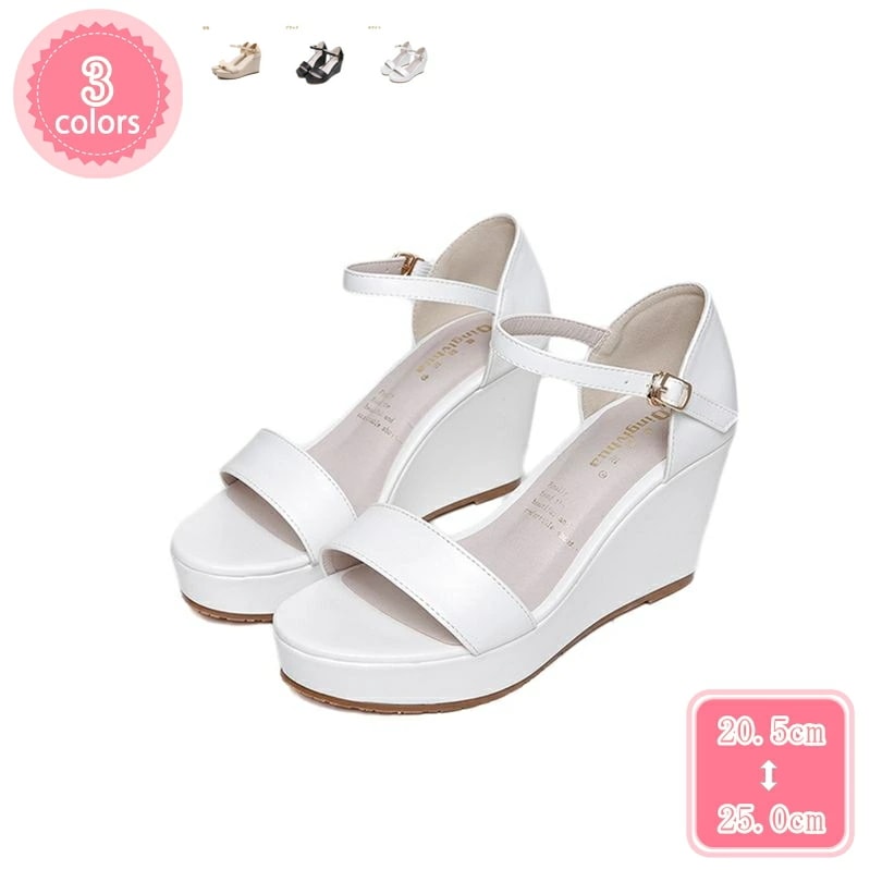 777円OFFクーポン サンダル レディース 厚底 サンダル 厚底サンダル ウェッジソール 歩きやすい ストラップ 8.5cm 走れる 幅広 甲高 サンダル ヒール 靴 疲れない 夏 白 黒 レディー
