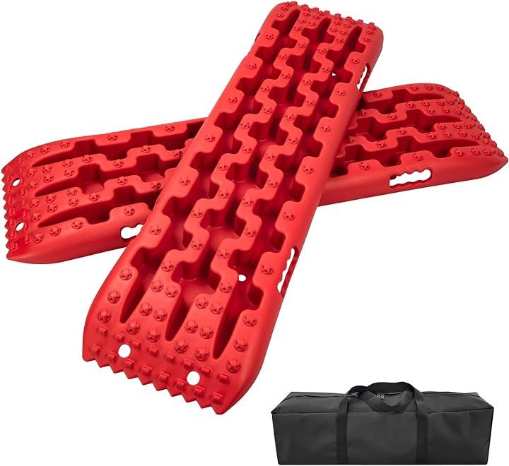 スタックラダー 自動車レスキューボード 2枚セット 砂 雪 緊急脱出(耐荷重10t)