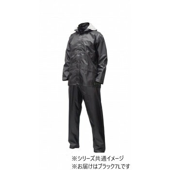 コヤナギ レインウェア ファンプラスライトIIP-12 ブラック 7L