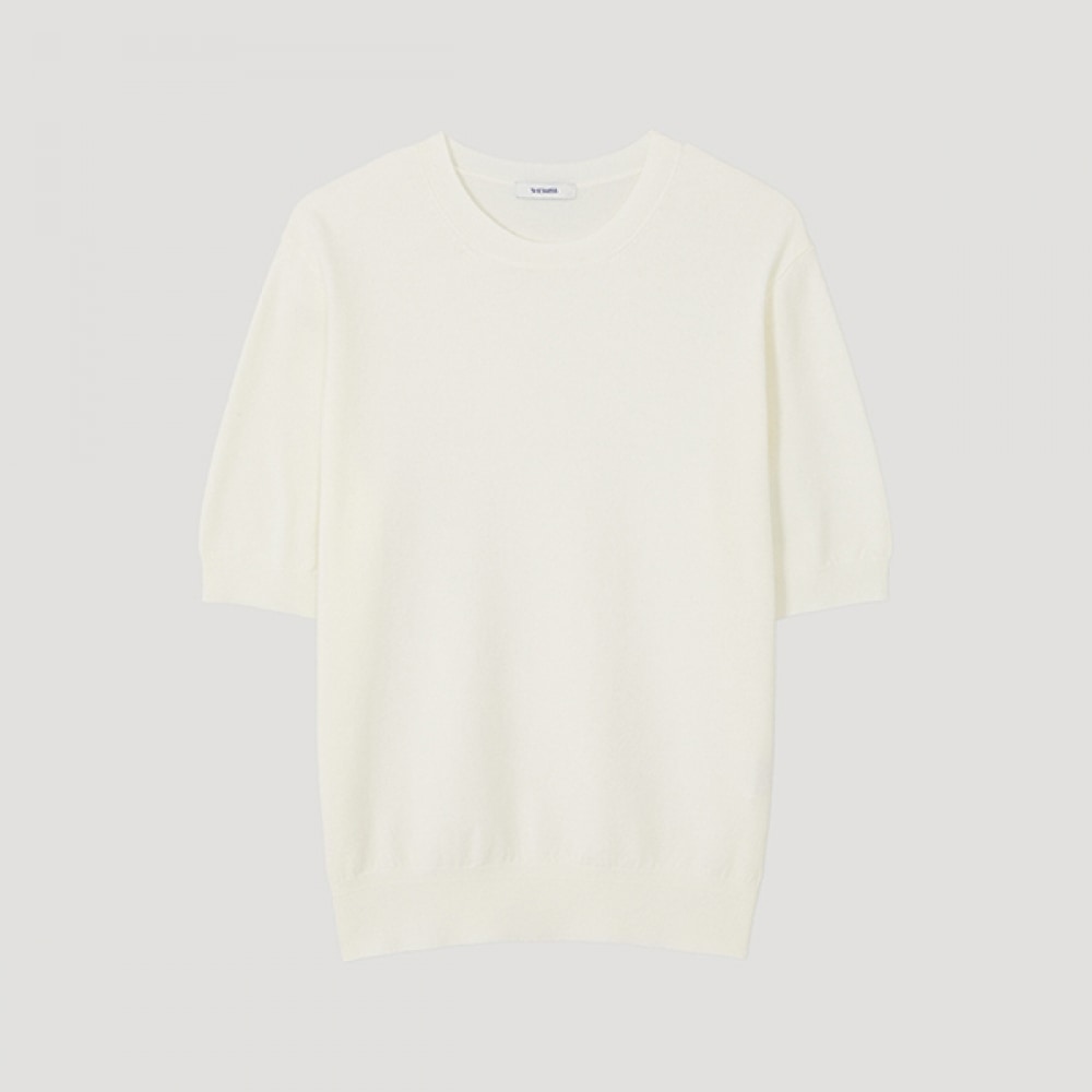 (シールズミス) ラウンドネックハーフスリーブニット_SSKPOP12600_IV