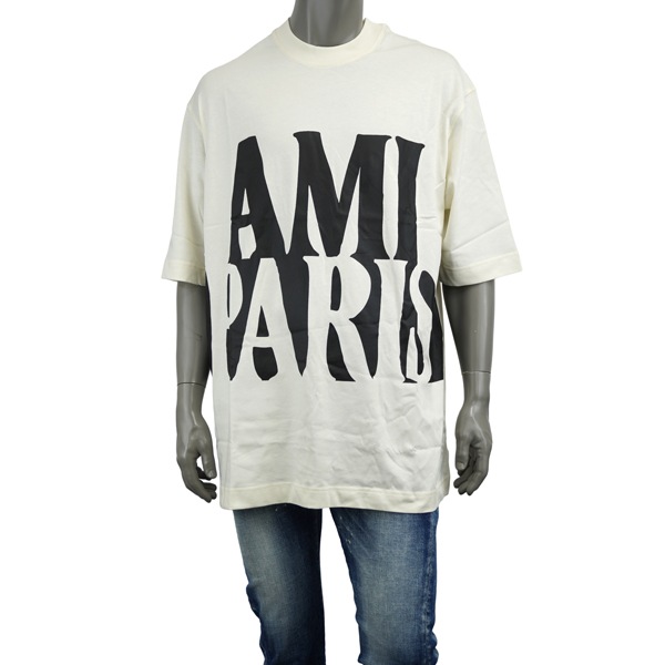 AMI Alexandre Mattiussi アミ アレクサンドロ マテュッシ ビッグロゴ プリント Tシャツ/UTS381 726 136