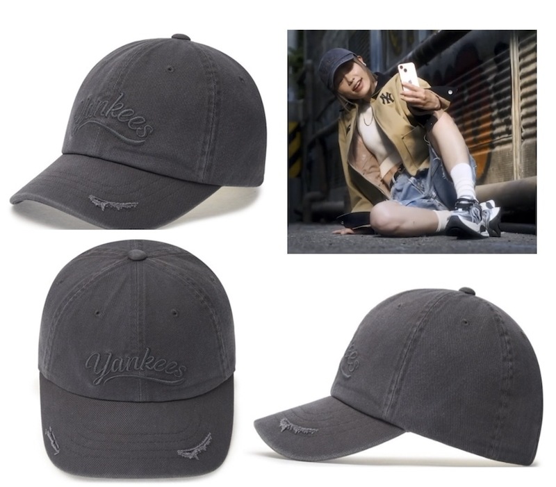 NEW YORK YANKEES BallCap ヴィンテージ筆記体ボールキャップ 韓国 人気 正規品 日本 未入荷 3ACPVL64N