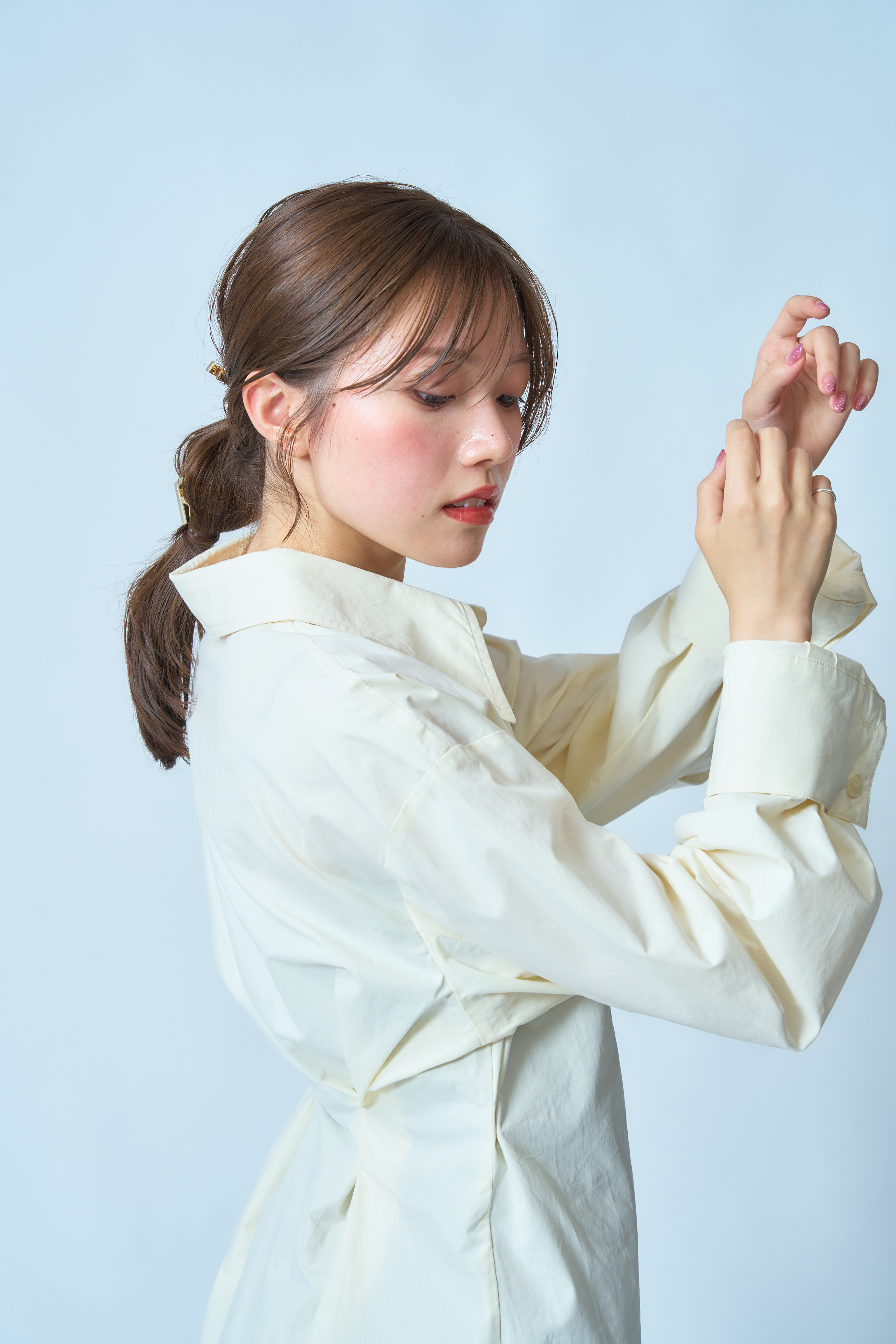 クラシックな襟つきシャツ【オーバーサイズ ブラウス】