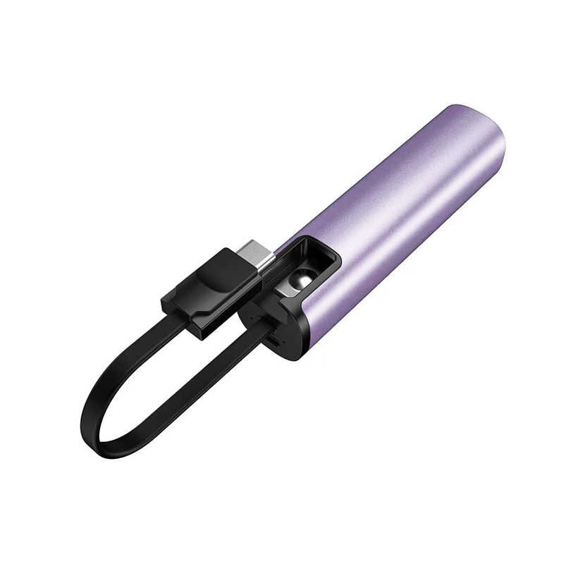 コンピューケースジャパン　小型パワフル容量5000mAh モバイルバッテリー PF50シリーズ パープル　JMB-PF50-PP 5,980円