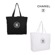 CANEL/海外ノベルティ コスメティックリネン素材 トートバッグ Qoo10] CHANEL コスメ ノベルティ海外限定商品!! コス