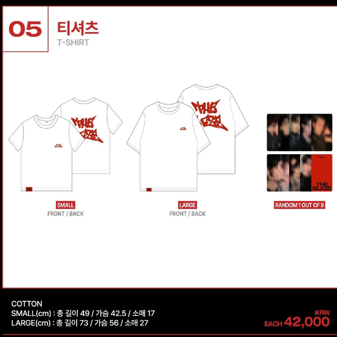 [PICK-UP SALES] THE BOYZ [THE BLAZE] WORLD TOUR in SEOUL MD : T-SHIRT