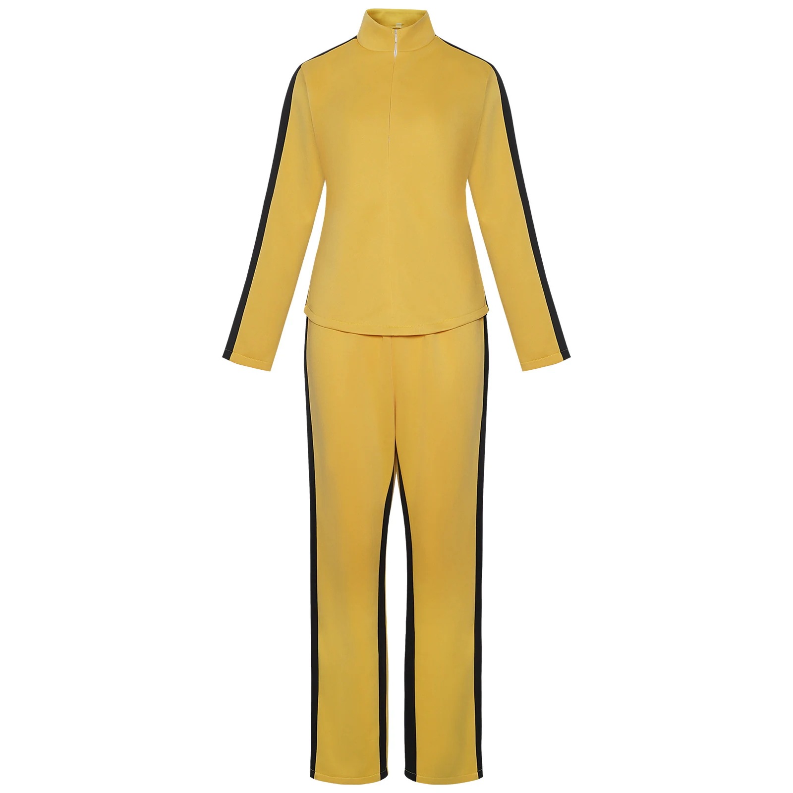 【迅速な出荷】キルトビル服ハロウィーン花嫁キルトビル黄色セットコスプレ映画コスプレ