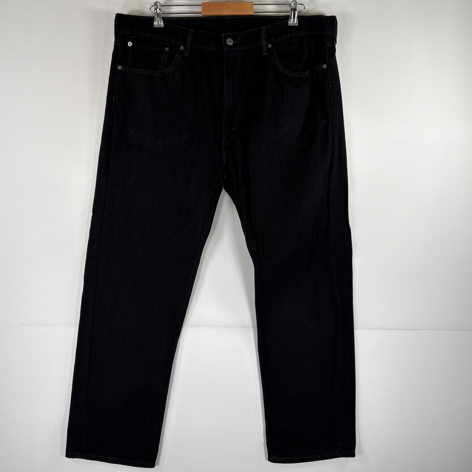 古着 デニムパンツ 505 ストレート ジーパン ジーンズ カラーデニム ジップフライ w40 L36 ブラック メンズ