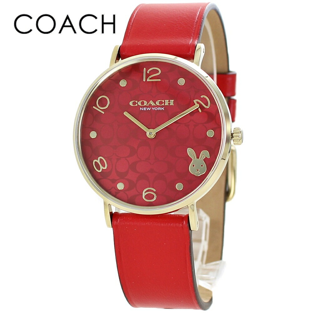 コーチ 腕時計 手表 レディース 干支 うさぎ 卯年 還暦祝い 女性 プレゼント 母 赤 おしゃれ ブランド 感謝 プレゼント 女性 75歳 63歳 51歳 39歳 27歳 15歳 誕生日 贈り物