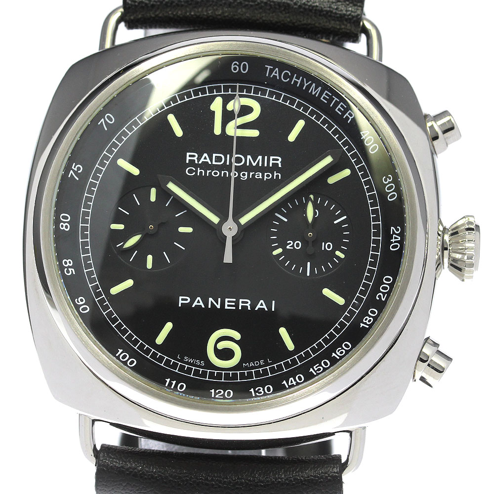 パネライ PANERAI PAM00288 ラジオミール クロノグラフ 自動巻き メンズ 良品 保証書付き_808630【中古】