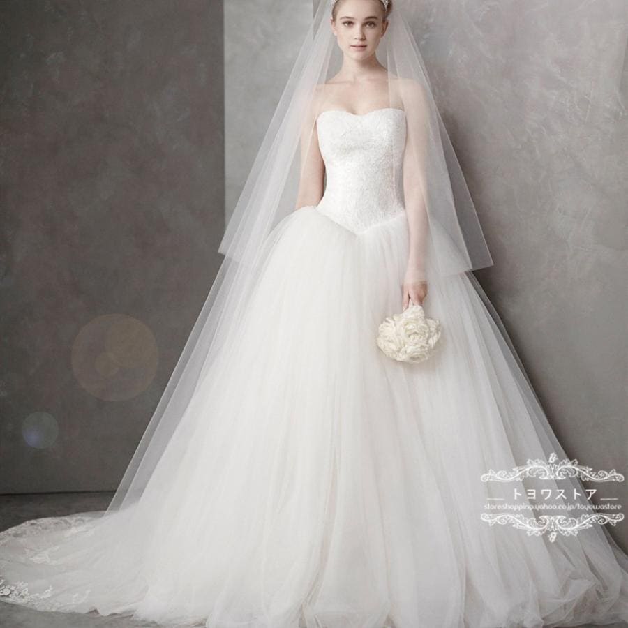 ウエディングドレス ロングドレス 二次会 ウェディングドレス 結婚式 安い プリンセスライン 花嫁 プリンセス ブライダル 披露宴 前撮り 撮影