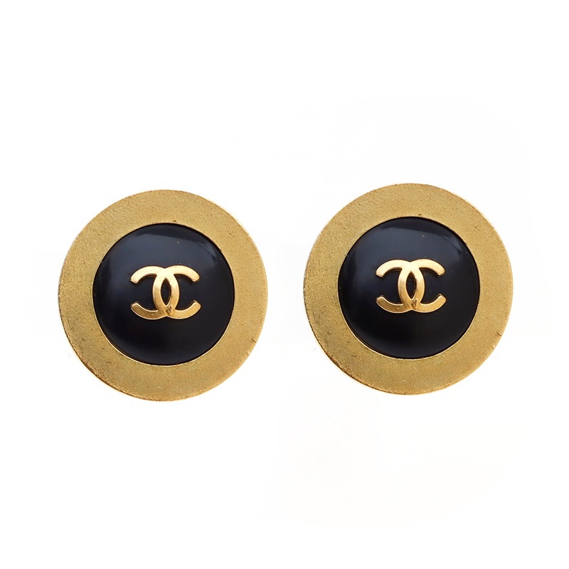 イヤリング ゴールド×ブラック WS3961