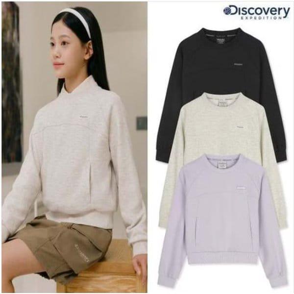 25FW 女児 セミクロップ スウェットシャツ DKTR16054()