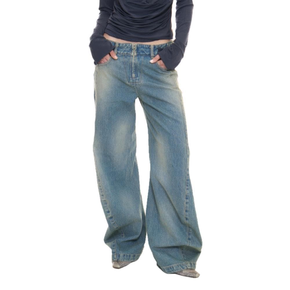 2000Archives DRAPED DENIM VINTAGE BLUE 2A25D1PT04BL