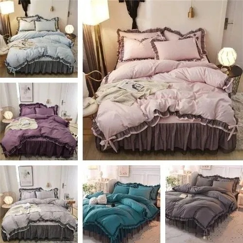 秘密の花園レース布団カバー/寝具セット3点セット/4点セットベッドシーツ+布団カバー+枕カバー 掛け布団カバー /ベッドカバー